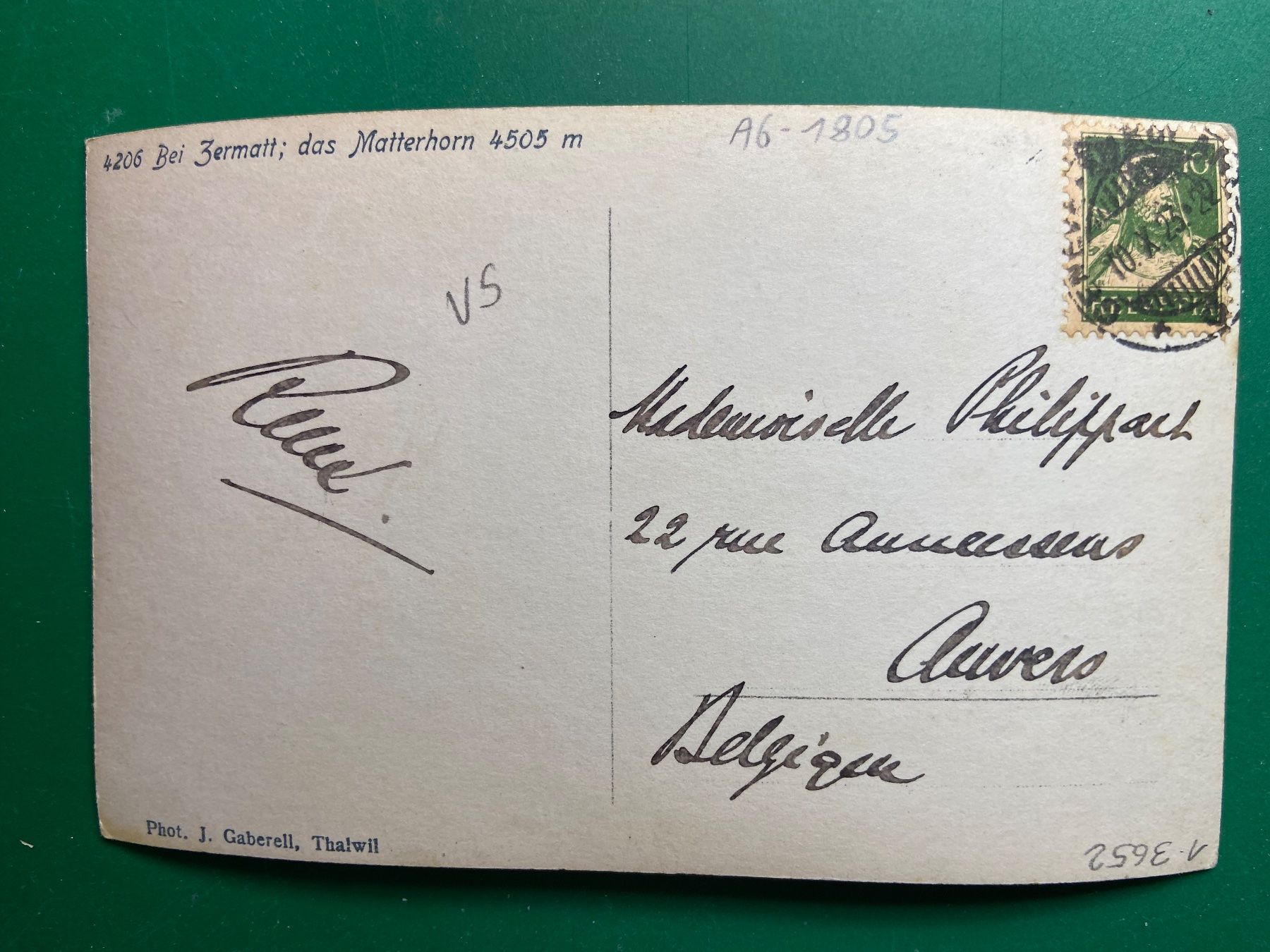 Cartoline postali: Bei Zermatt - Das Matterhorn – Usato da Steg VS venduto da _vinci_ 1
