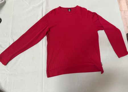 T-shirt lycra rouge manches longues VERSACE