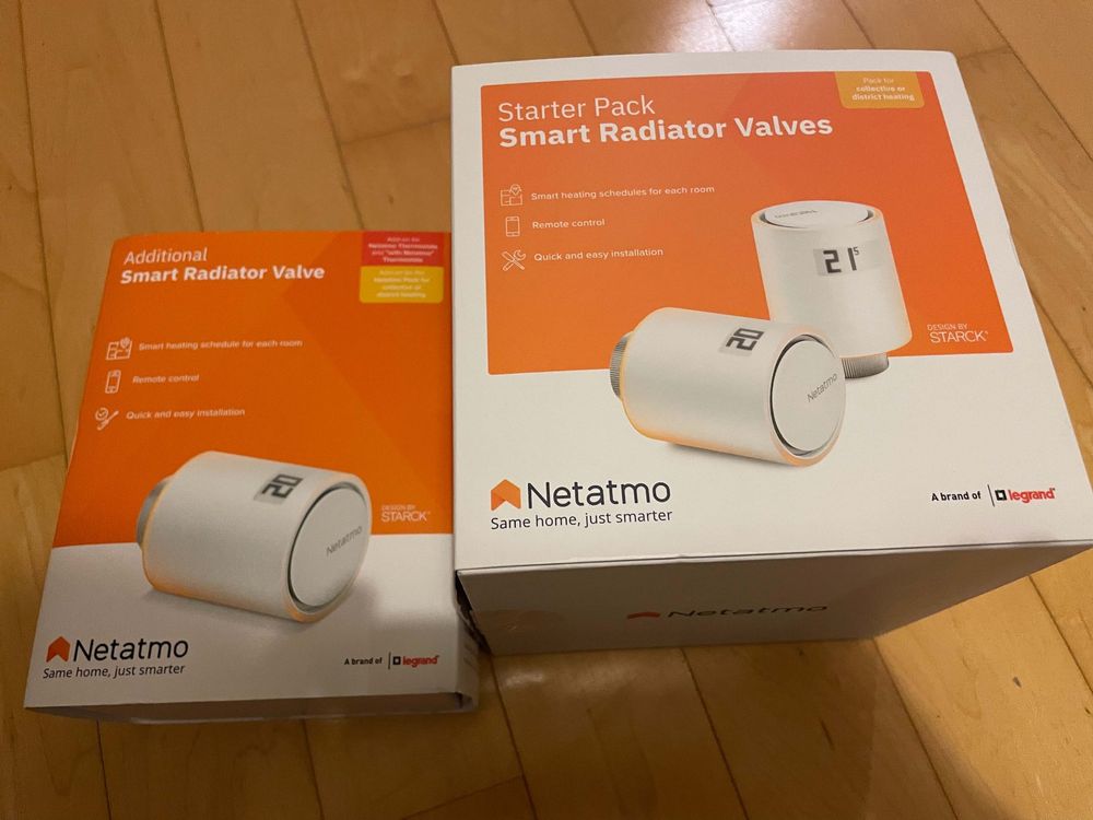 Netatmo Smart Radiator Valves - Starter Kit (3Ventile, 1Hub) (Neu ...