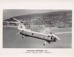 Westland Belvedere HC.I - 2 Napier Gazelle Shaft Turbines