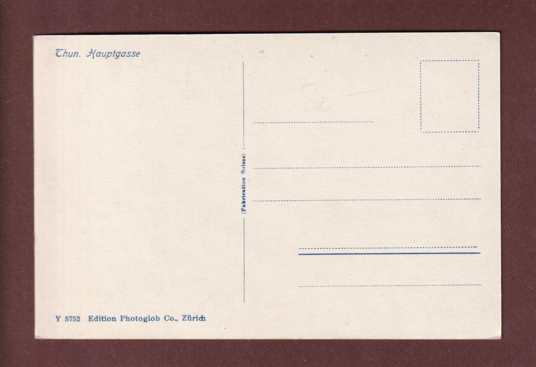 Cartoline postali: THUN - Hauptgasse – Usato da Pully venduto da nicecards-shop 1
