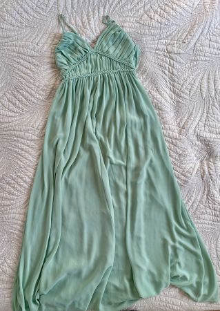 Elegantes Maxi Dress - Salbeigrün Gr. S wie neu
