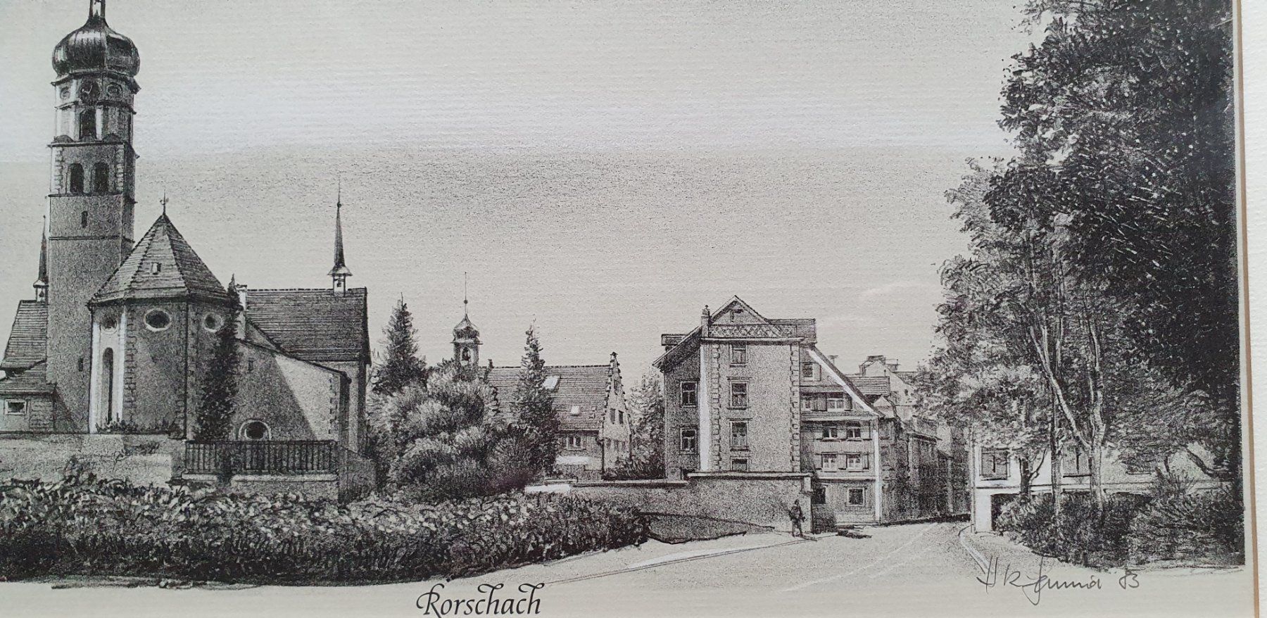 Grafica & Litografie: Bild - Rorschach Lithographie, H.R. Schmid – Usato da Kreuzlingen venduto da Rschweiz1 4