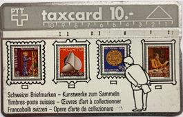 Schweizer Briefmarken Taxcard gebraucht