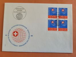 Enveloppe timbrée CH - 1966 - Org. des Suisses à l'étranger