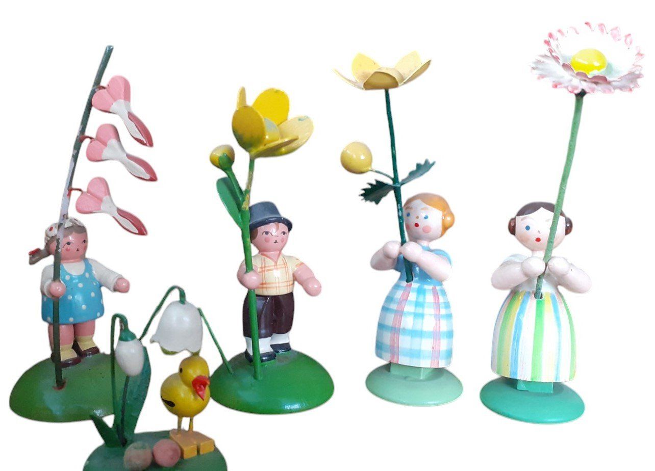 Figuren: Erzgebirge Blumenkinder Lot – Gebraucht aus Mörschwil von wunderkiste44