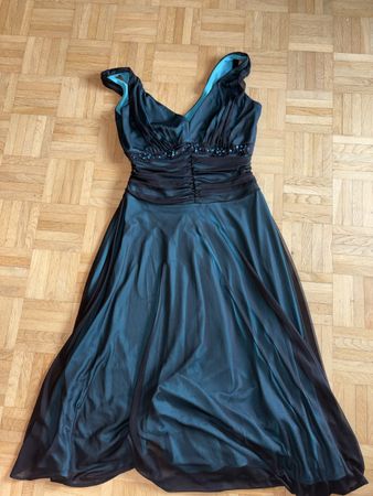 Abendkleid Yessica/ C&A  Petrol Grösse 38 guter Zustand