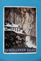 Schöllenen - Bahn, FO / MGB, Teufelsbrücke, Blechpostkarte
