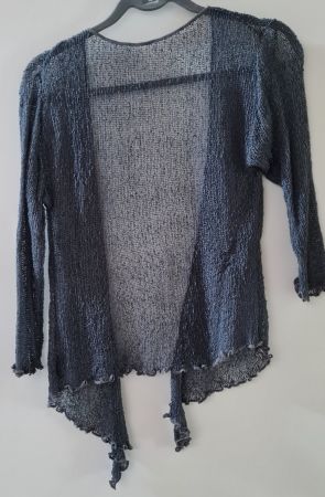 Strickjäggli anthrazit/blau OneSize