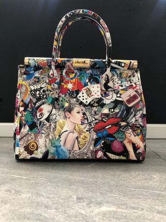 Exklusive Designer-Handtasche aus Italien – Echtleder – NEU