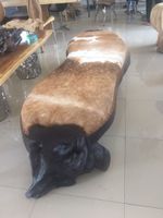 Bank Sitzbank Polstermöbel Lounge Sitzmöbel Polsterbank Holz