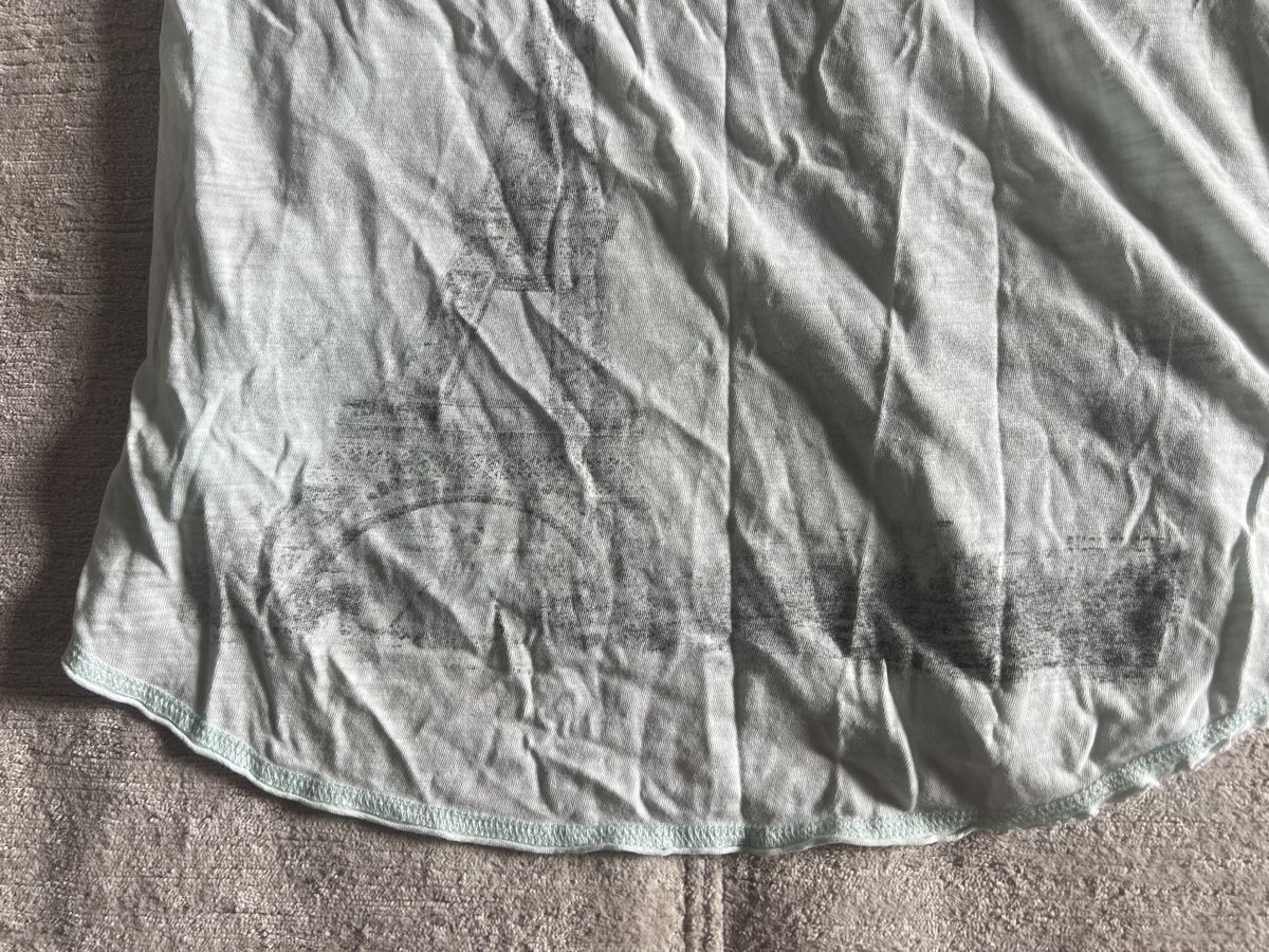 Mango T-shirt: T-shirt Mango Jeans, taille S, turquoise clair, coton – Usato da Lausanne venduto da Stephaniesdressing 7