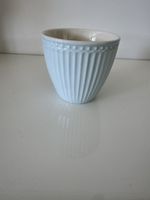Greengate 17 Tassen hellblau geriffelt neu 6er Set
