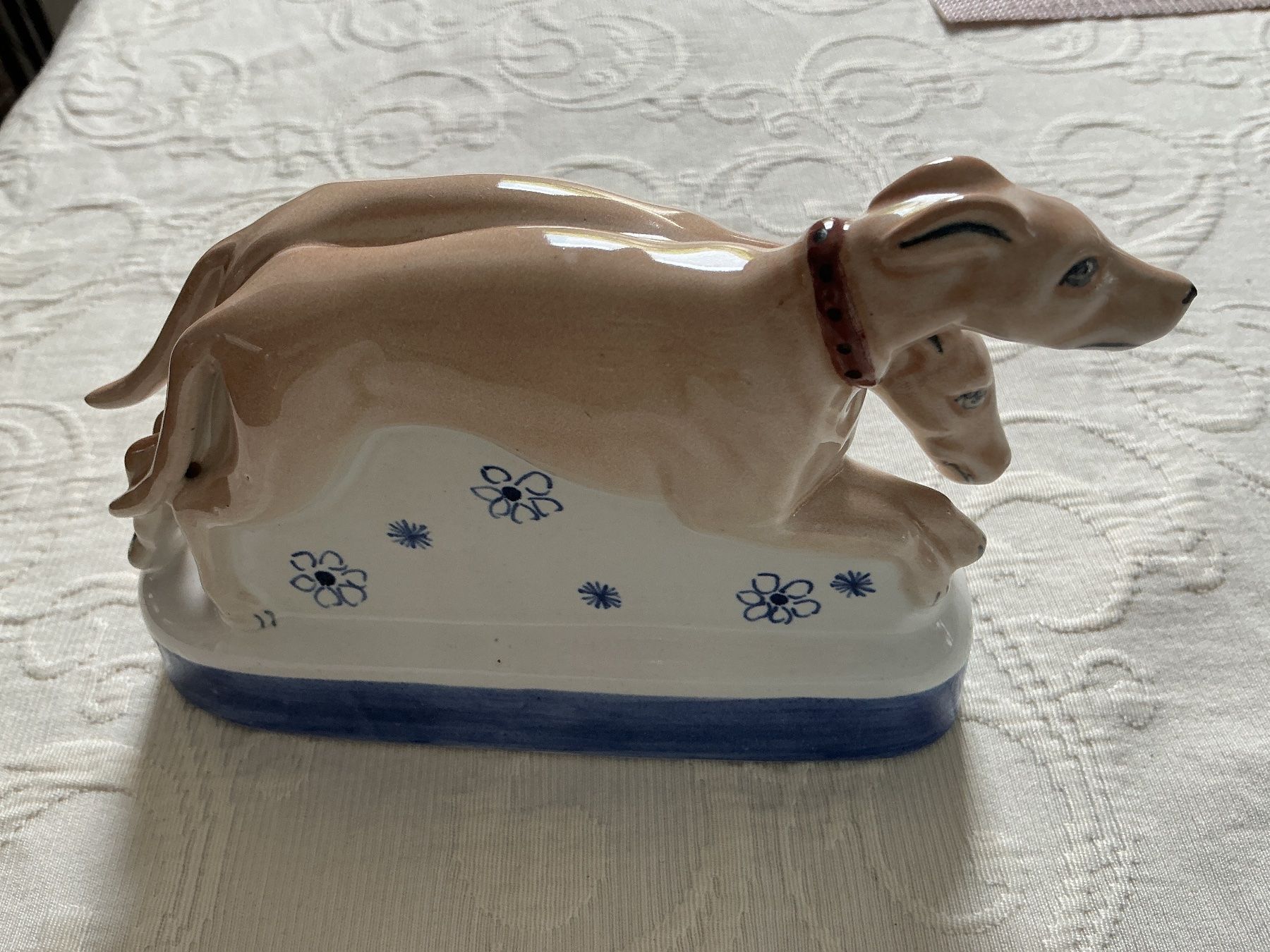 Statuette: Duo Hunde  Figur Rye Pottery Hand Made England – Usato da Wettingen venduto da Andres54