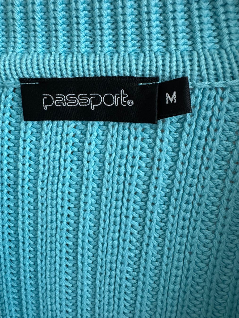 Giacche: Passport Strickjacke Cardigan Türkis – Usato da Obfelden venduto da cesarina10 5
