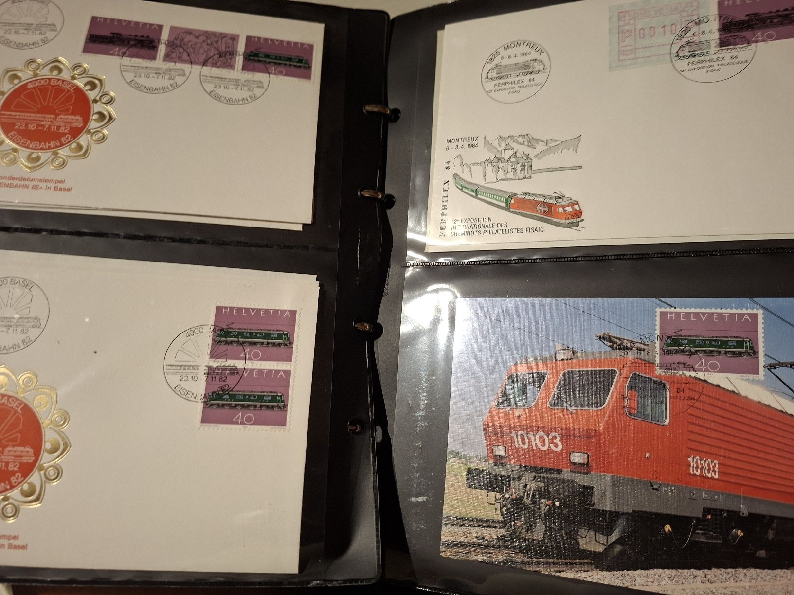 Alle Briefmarken: Dickes Album Bahnbelege  – Gebraucht aus Balgach von SIMEON27 6
