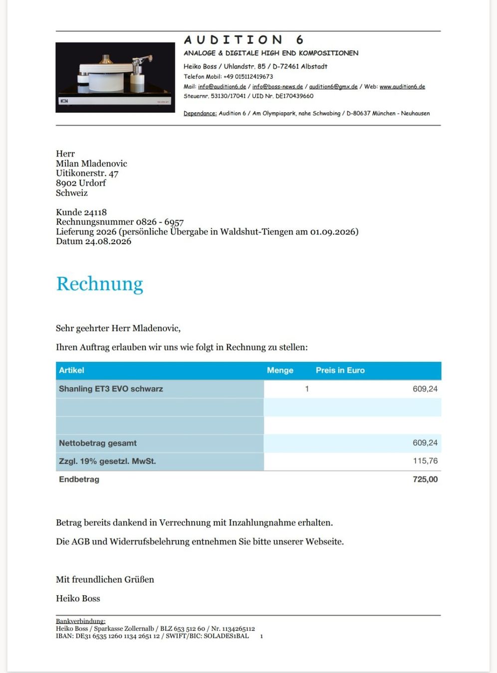 Shanling Audio- & Mediensysteme: Shanling ET3 EVO, CD-CDT Player – Neu und originalverpackt aus Urdorf von Daki4 1