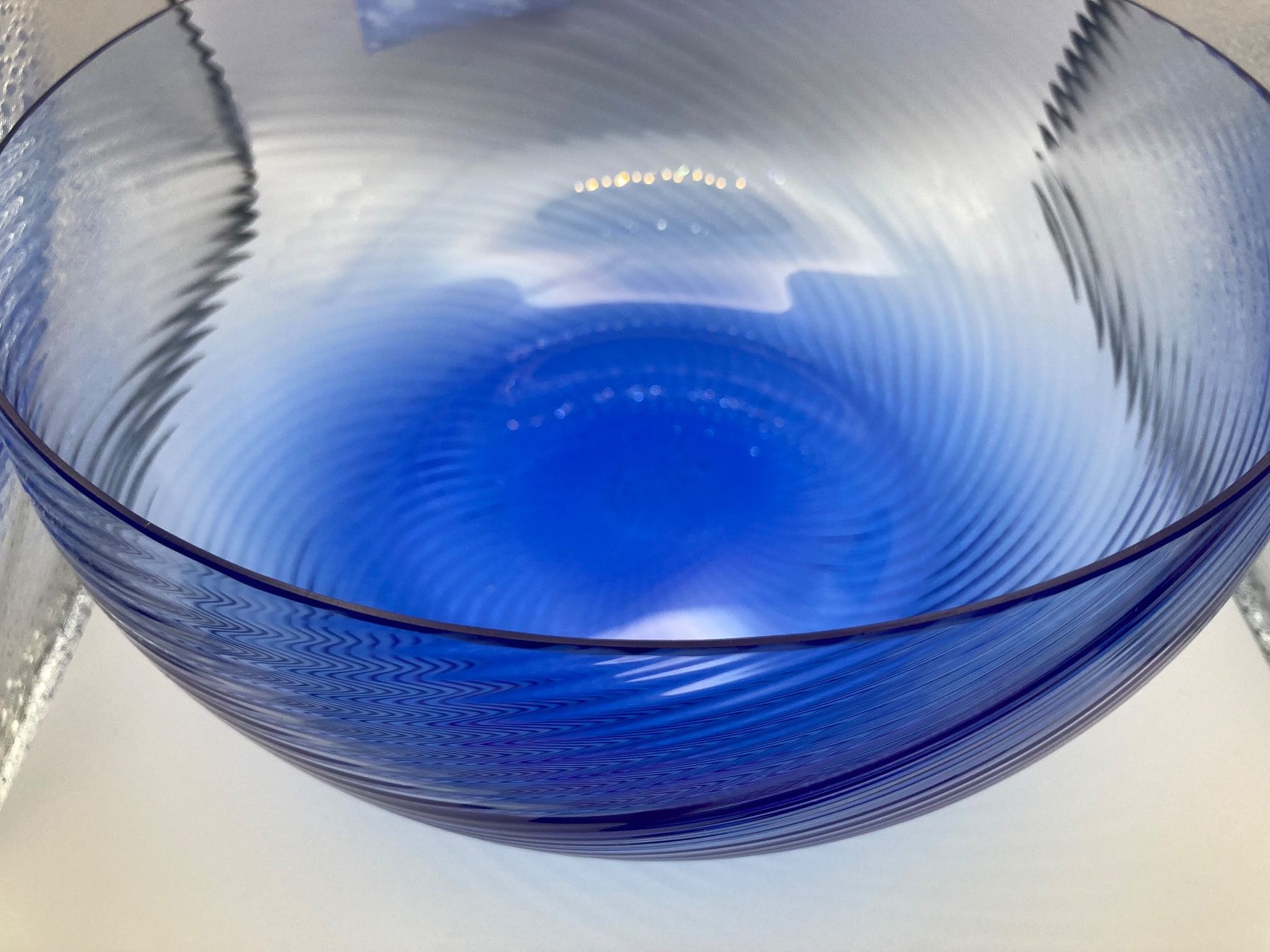 Murano Ciotole: Murano Glasschale Blau, Nason Moretti – Nuovo e nell'imballaggio originale da Zürich venduto da Gustavo_Bianco
