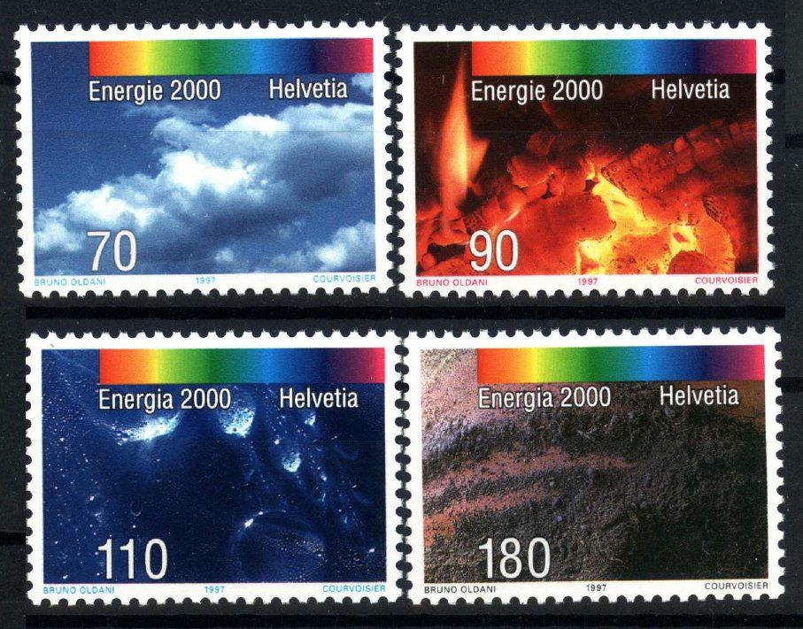 Tutti i francobolli: 1997, Sonderpostmarken Energie 2000 ** – Usato da Willisau venduto da Vollstempel