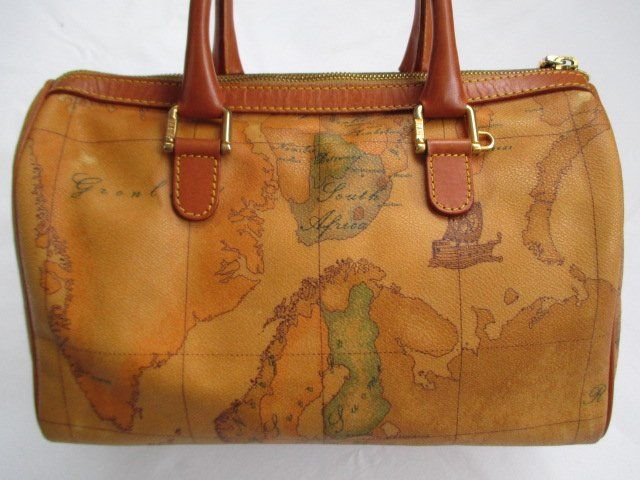 ALVIERO MARTINI 1a CLASSE Geo Classic Boston Hand Bag (Usato) a