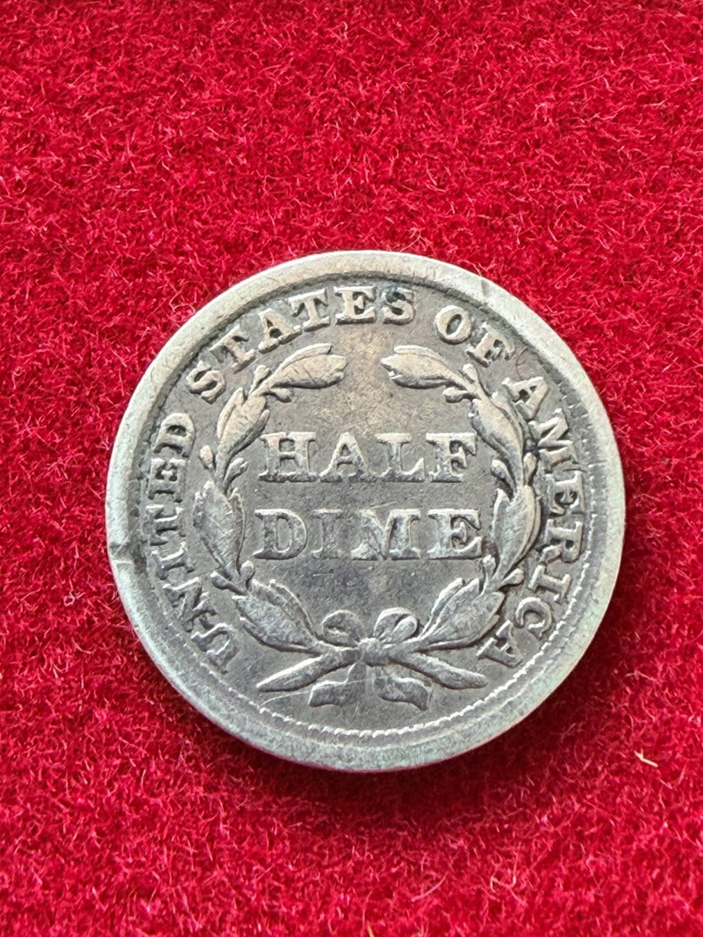 Tutti le monete: Half Dime 1858 USA - Silber 900/1000 – Usato da Gams venduto da Rhi-Taler 1