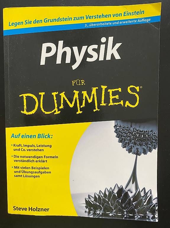 Libri: Physik für Dummies, Steven Holzner – Usato da Zürich venduto da Pascal_2bzx