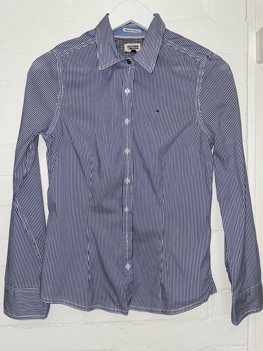 Tommy Hilfiger Blusen: Tommy Hilfiger Damen Hemd gestreift Gr. S – Neu (gemäss Beschreibung) aus Zug von alex___4