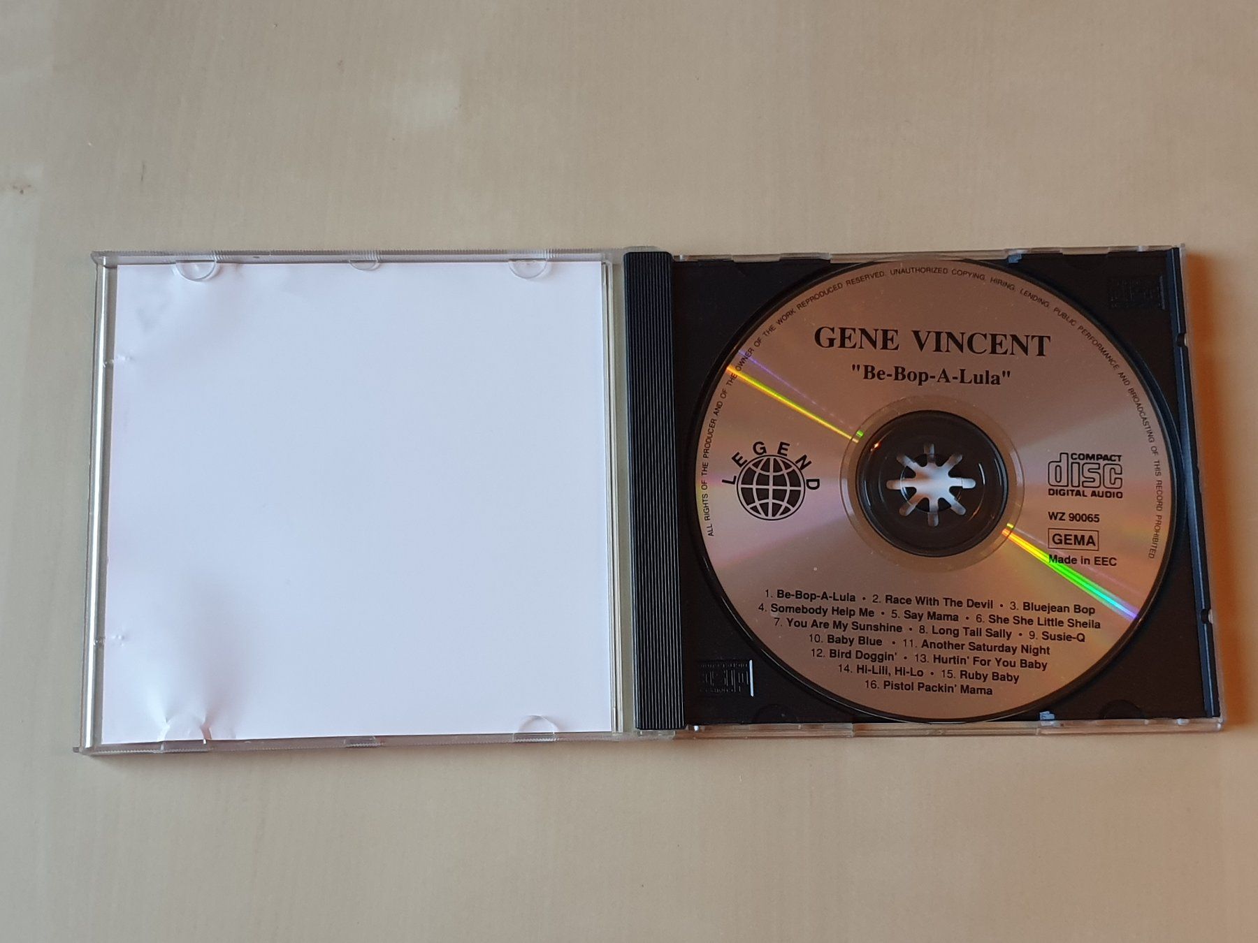 CD: Gene Vincent Be-Bop-A-Lula – Usato da Stansstad venduto da collectorsshop 2