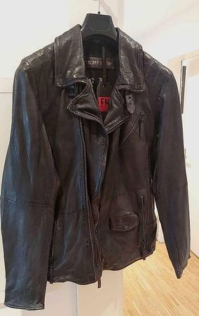 Schwarz Lederjacke 