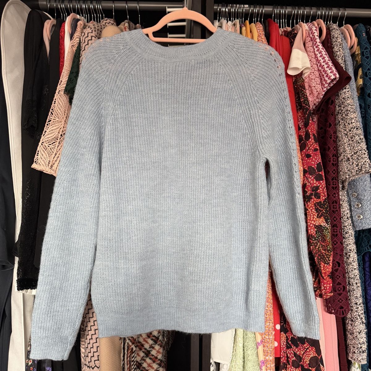 Morgan Maglioni & Felpe: Morgan Strickpullover, hellblau, Gr. M - perfekt für Herbst! – Nuovo (secondo la descrizione) da Emmen venduto da mak31 1