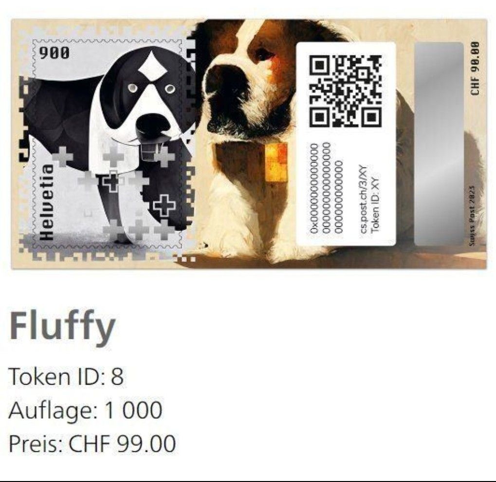 Tutti i francobolli: Swiss Crypto Stamp 3.0 ID8 Fluffy – Nuovo (secondo la descrizione) da Dübendorf venduto da and3reas