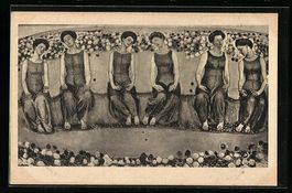 Ferdinand Hodler: Heilige Stunde, Frauen