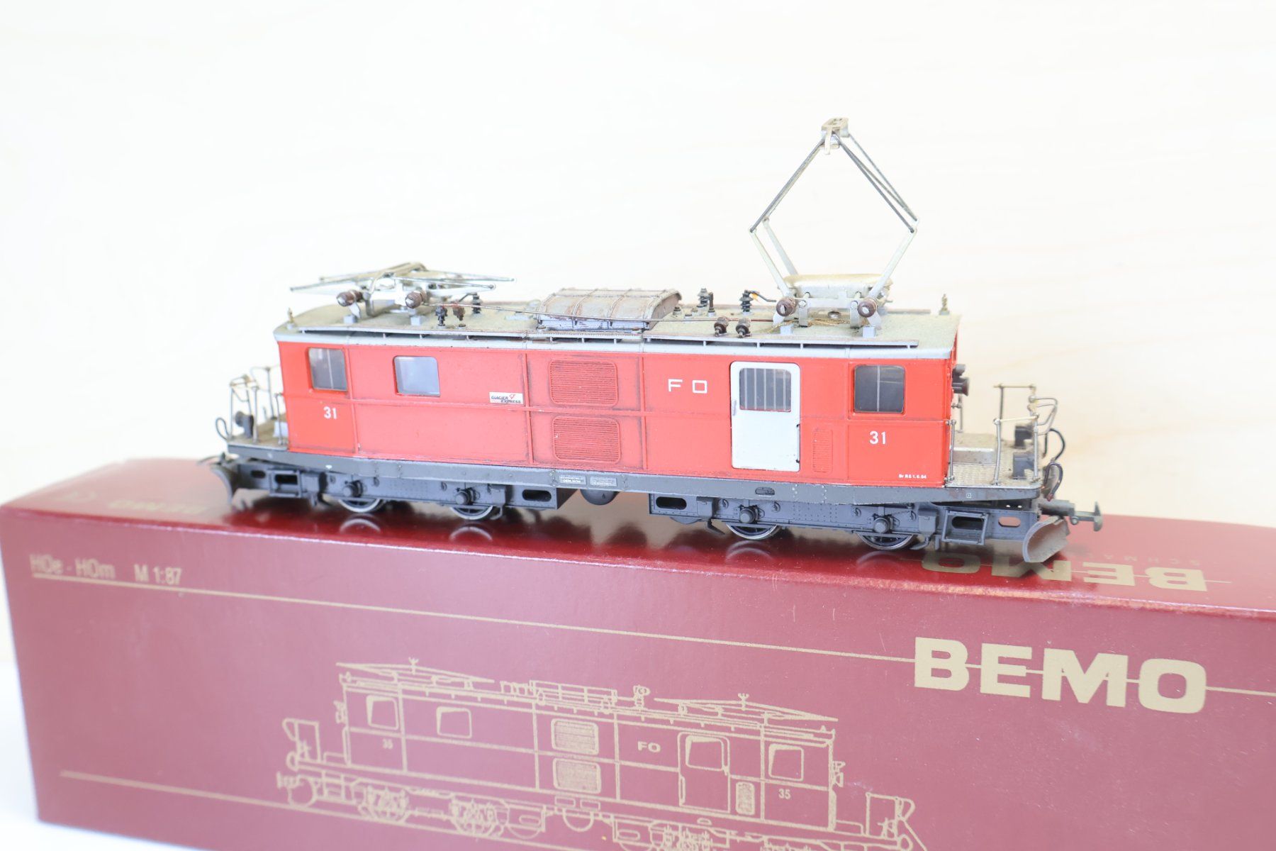 Bemo Modellini di ferrovie: BEMO FO E-Lok HGe 4/4 "Dummy" - H0m 1261 201 – Usato da Winterthur venduto da Monstera 6
