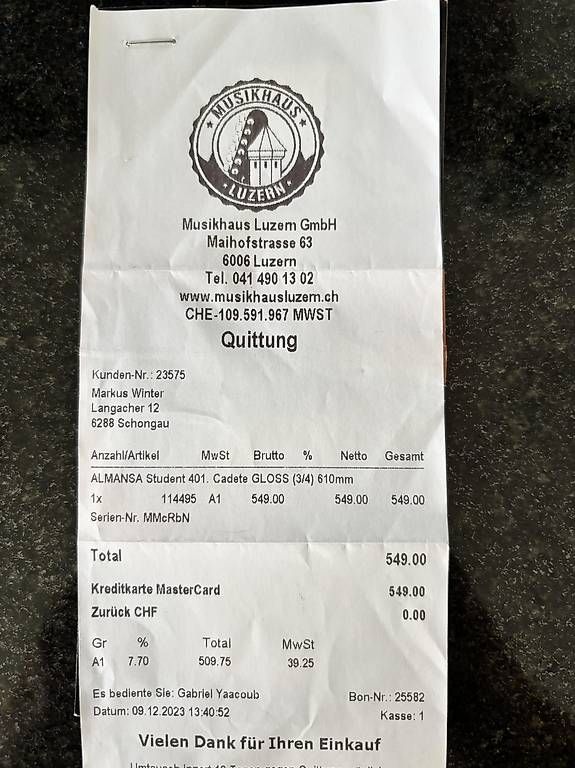 Strumenti musicali: Gitarre ALMANSA Student 401 – Usato da Schongau venduto da ma_wi_sch 4