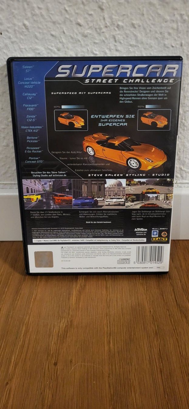 Sony Spiele: PS2 - Supercar Street Challenge – Gebraucht aus Münsingen von Heroism2010 1