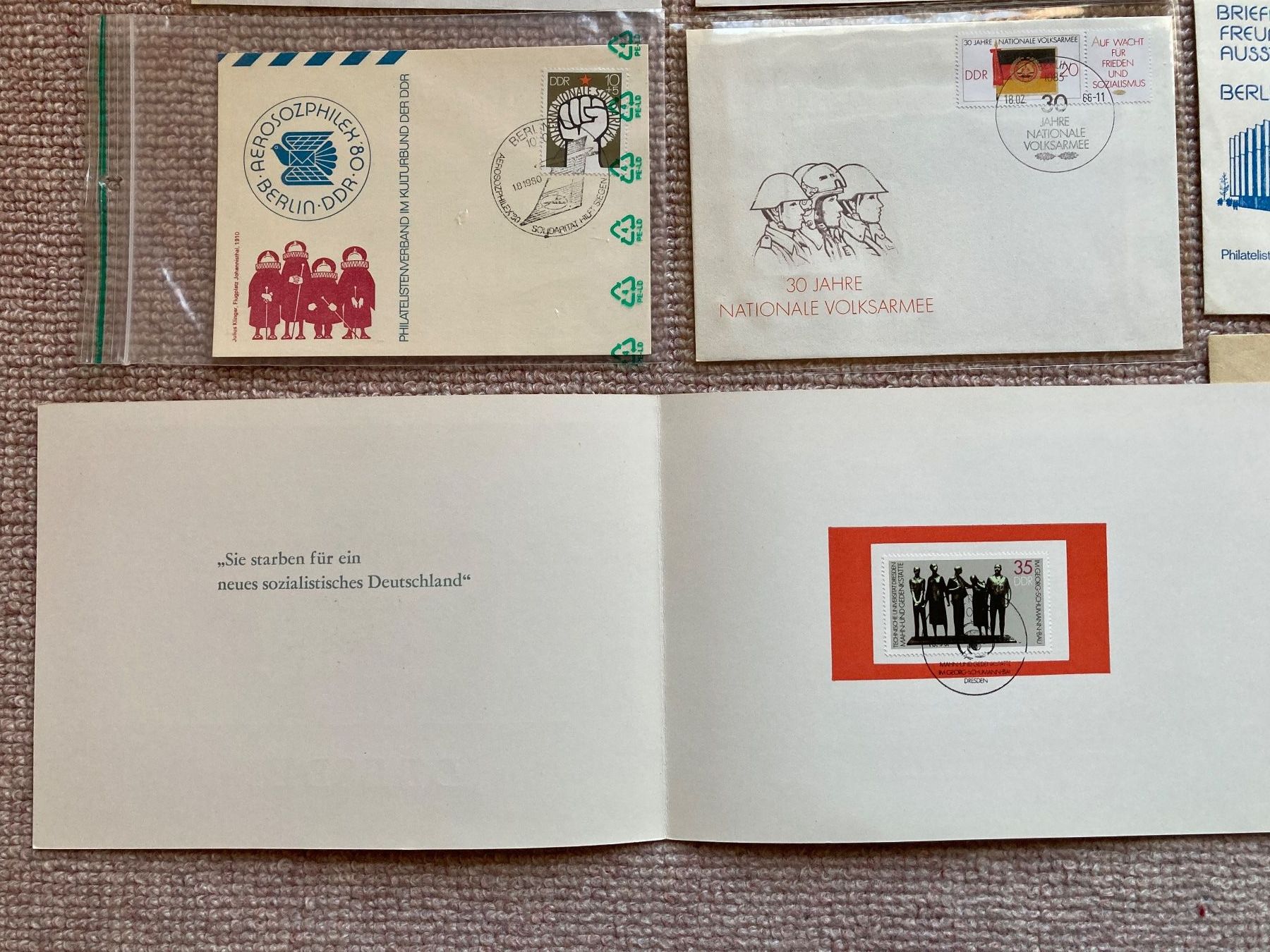 Tutti i francobolli: Sonderbriefe, Briefmarken DDR – Nuovo (secondo la descrizione) da Lütisburg venduto da wiesenpippau 5
