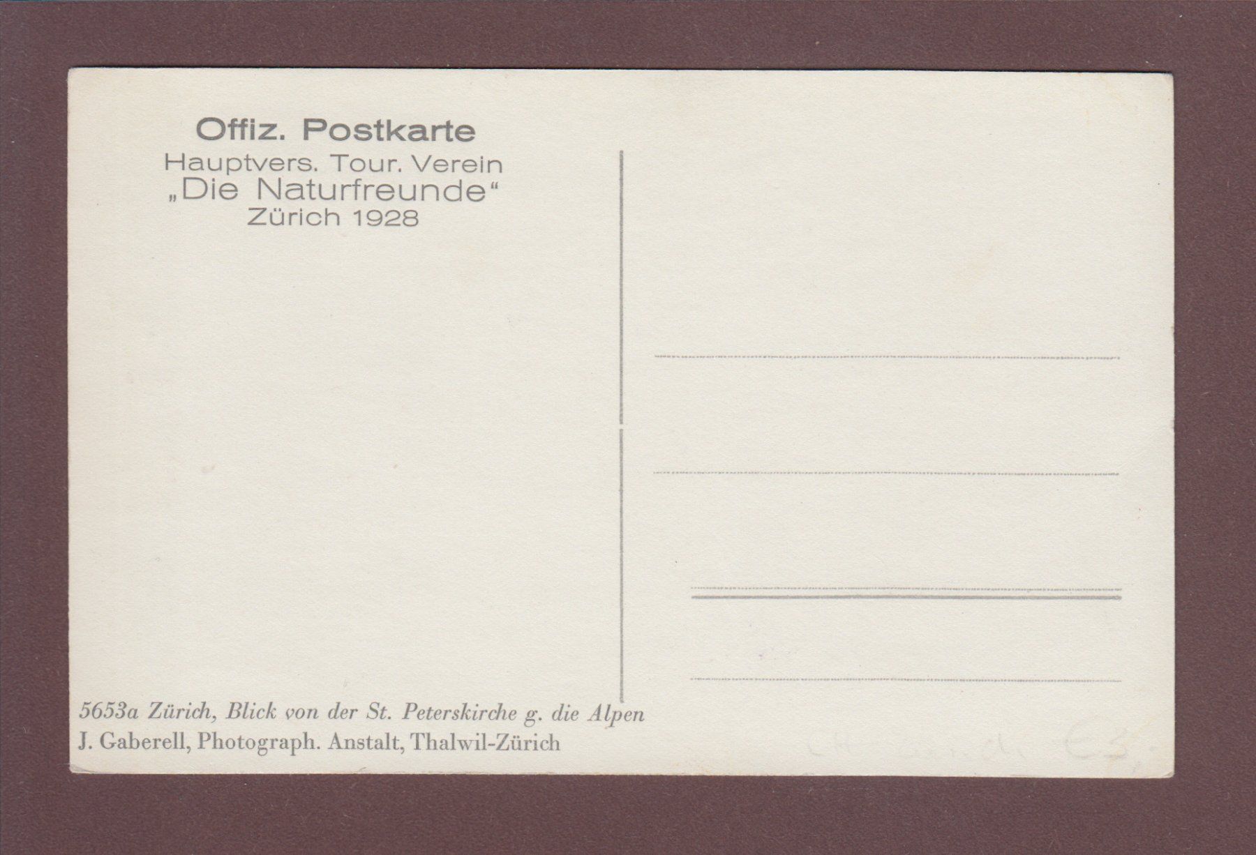 Cartoline postali: ZÜRICH von der St. Peterskirche – Usato da Pully venduto da nicecards 1