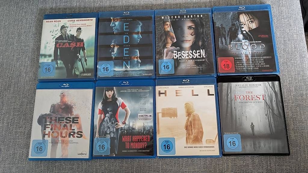 Tutti i DVDs: 8 Blu-ray / Cash / The forest / usw – Usato da Nussbaumen AG venduto da sziszi89