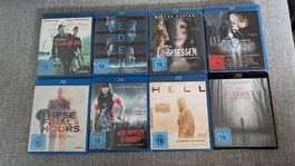 8 Blu-ray Filme:  Cash / The forest / usw