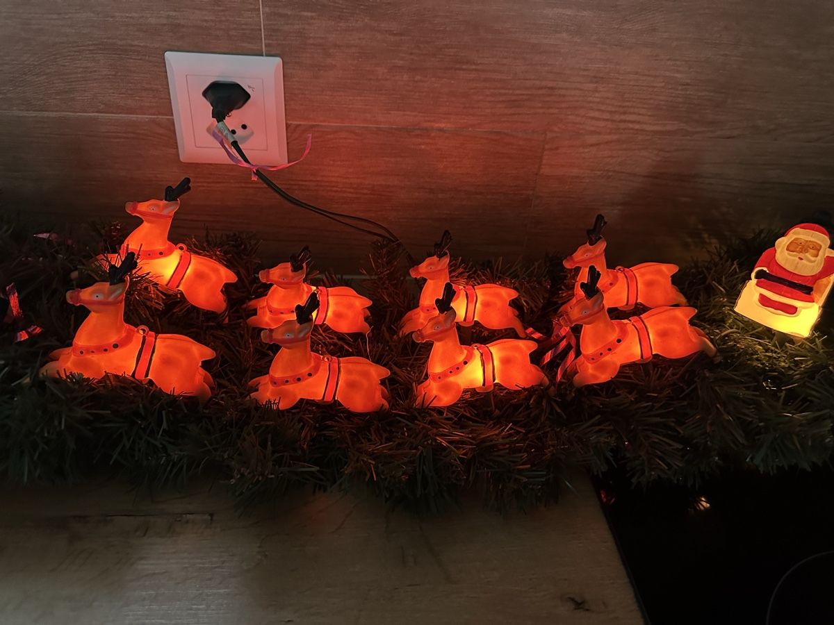 Alle Dekorationen: Vintage Nostalgie Rentiere mit Weihnachtsmann – Gebraucht aus Oberentfelden von vilibrand 6
