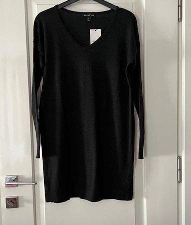 Mango Strickkleid dunkelgrau Gr. S - Gratisversand