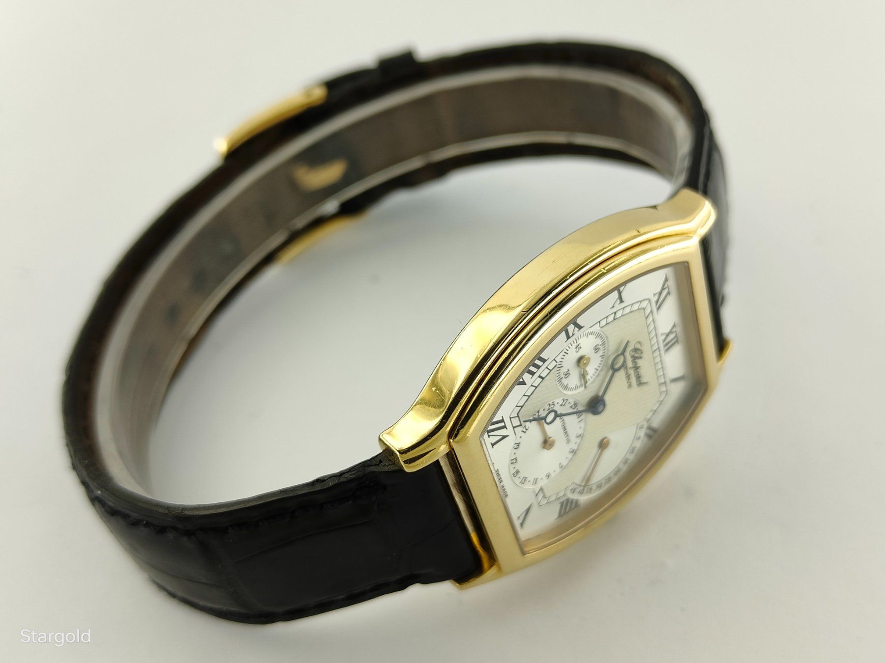 Chopard Uhren: Chopard Power Reserve Tonneau - 18K Gold – Gebraucht aus Zürich von Stargold-Uhren 5