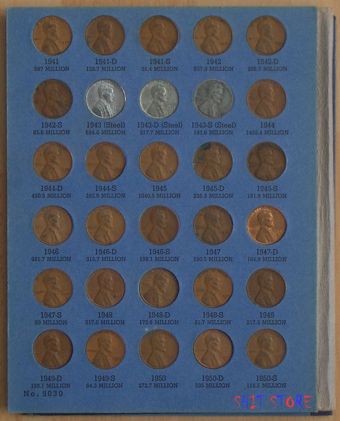 Alle Münzen: LINCOLN HEAD CENT COLLECTION STARTING 1941 – Neu (gemäss Beschreibung) aus Liesberg von Ragged 2