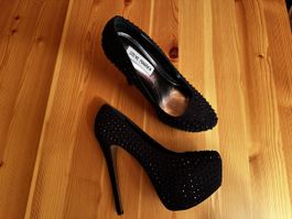 Elegante Steve Madden Pumps, schwarz, Grösse 37, neuwertig