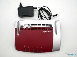 FRITZ! Box 5490 Router grau rot