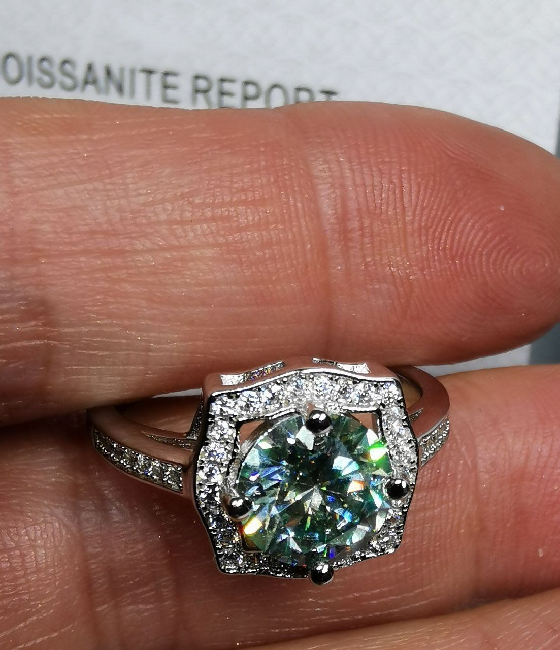 Anelli: Bague argent avec diamant de moissanite de 2 ct certifié GRA – Nuovo e nell'imballaggio originale da Reconvilier venduto da Tsma67 1