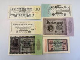 (1016) 12 x Reichsbanknoten, gute Qualität, vz
