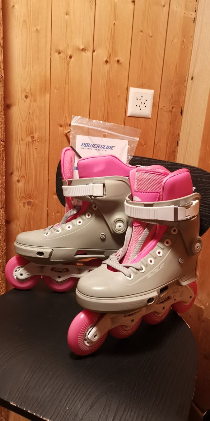 Pattini in linea & Pattini a rotelle: unbenutzte Powerslide Next Skates 39/40 – Nuovo (secondo la descrizione) da Finsterwald LU venduto da zabryna 2