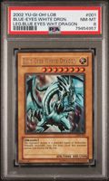 YU-GI-OH! LOB-001 PSA 8 BLUE EYES WHITE DRAGON