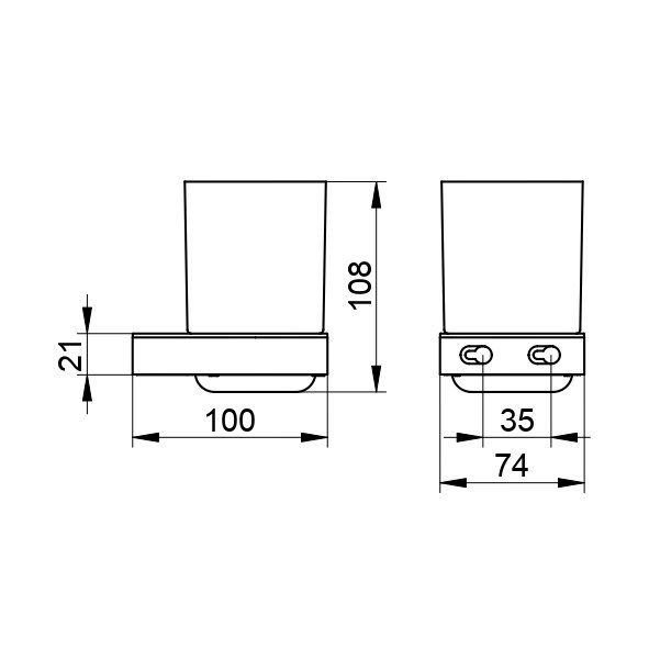 Altro per la casa: KEUCO Serie Smart.2 Glashalter – Nuovo e nell'imballaggio originale da Spreitenbach venduto da KEUCO_official 1